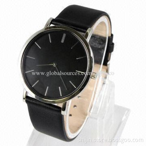 Genuine leather Quartz wrist watch